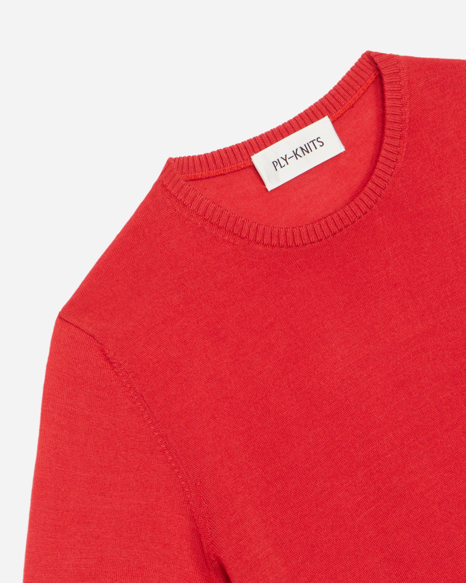 IOWA CASHMERE-SILK BABY TEE IN LINGONBERRY