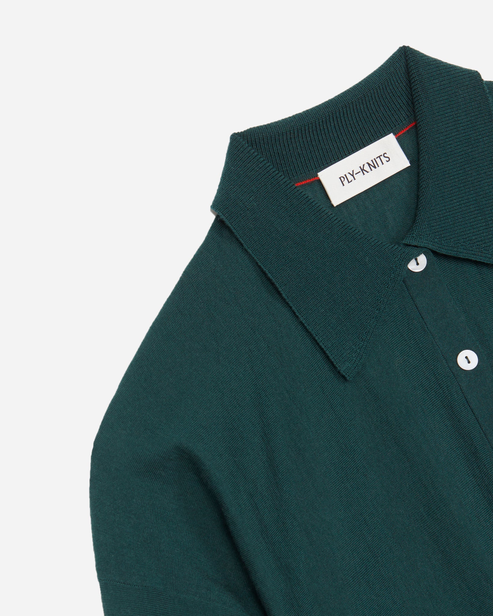 ISABELE DRAW-ME FINE MERINO SHIRT IN FOREST GREEN