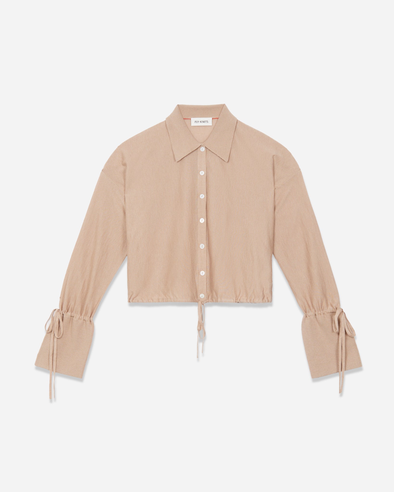 ISABELE DRAW-ME FINE MERINO SHIRT IN CAMEL