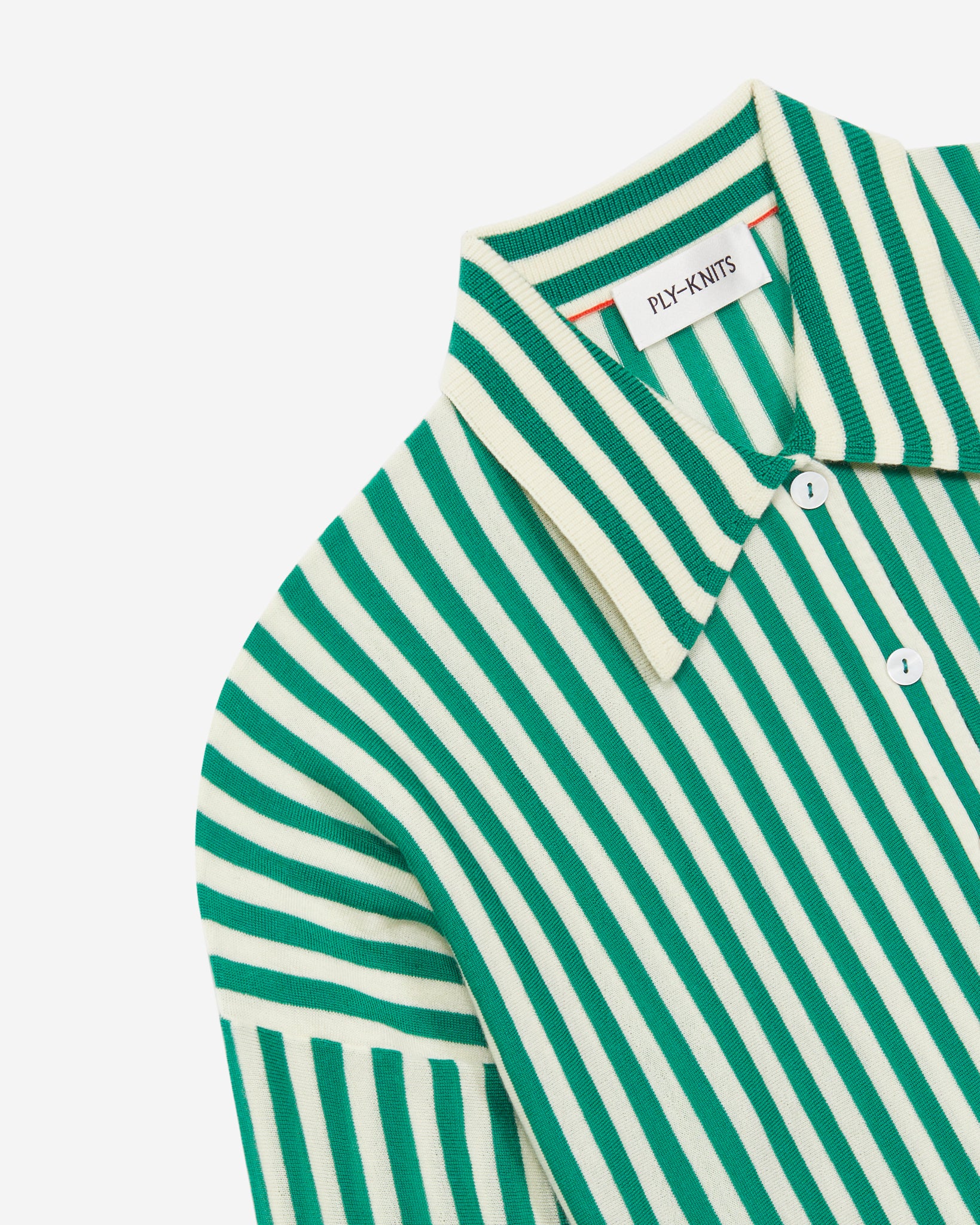 HATHAWAY SOFT POCKET SHIRT IN VERDANT GREEN RIVIERA STRIPES