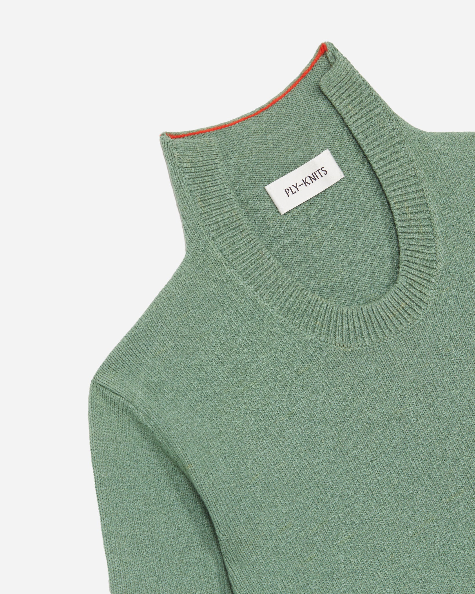 IRENE U-UP COTTON CASHMERE PULLOVER IN BASIL