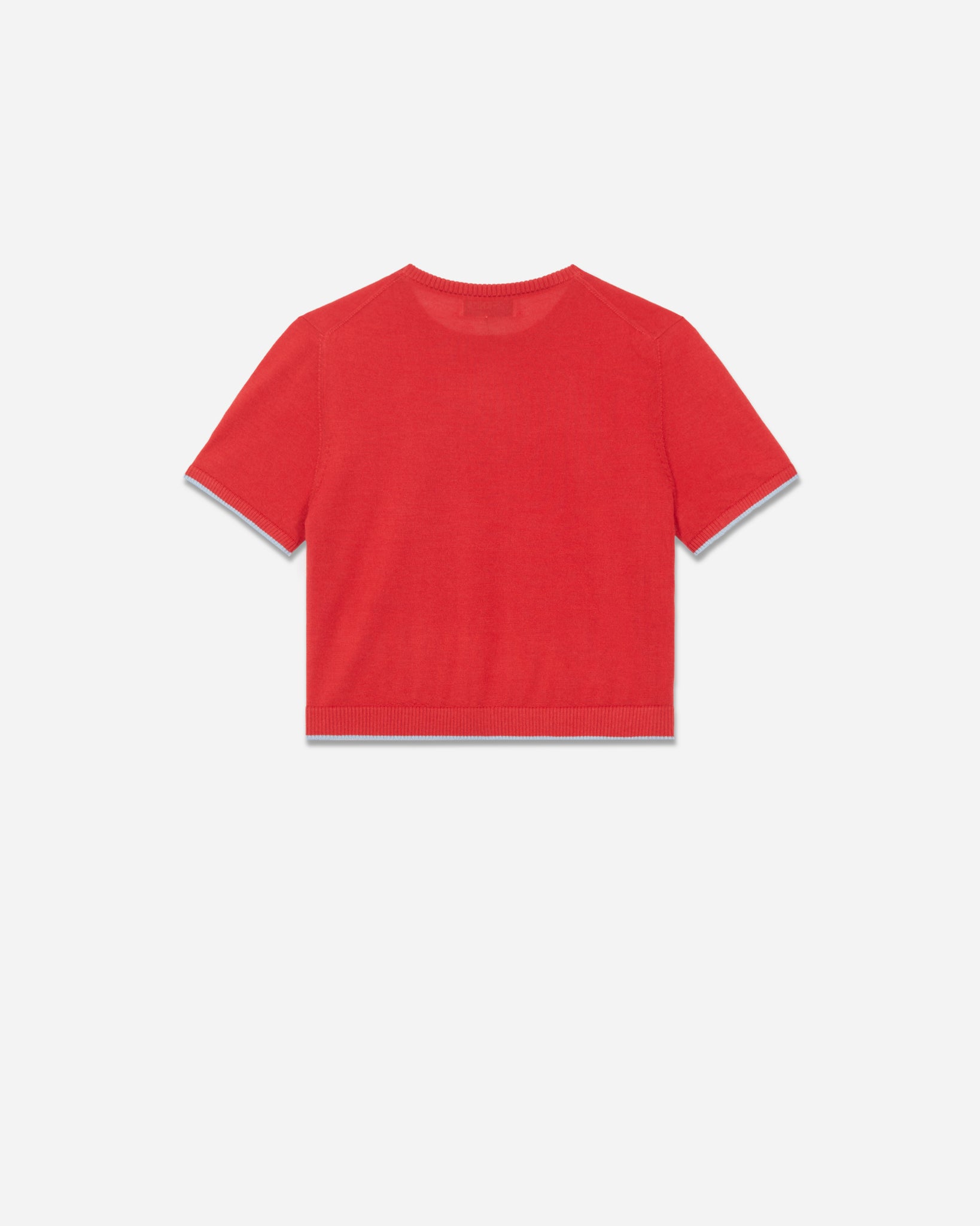 IOWA CASHMERE-SILK BABY TEE IN LINGONBERRY