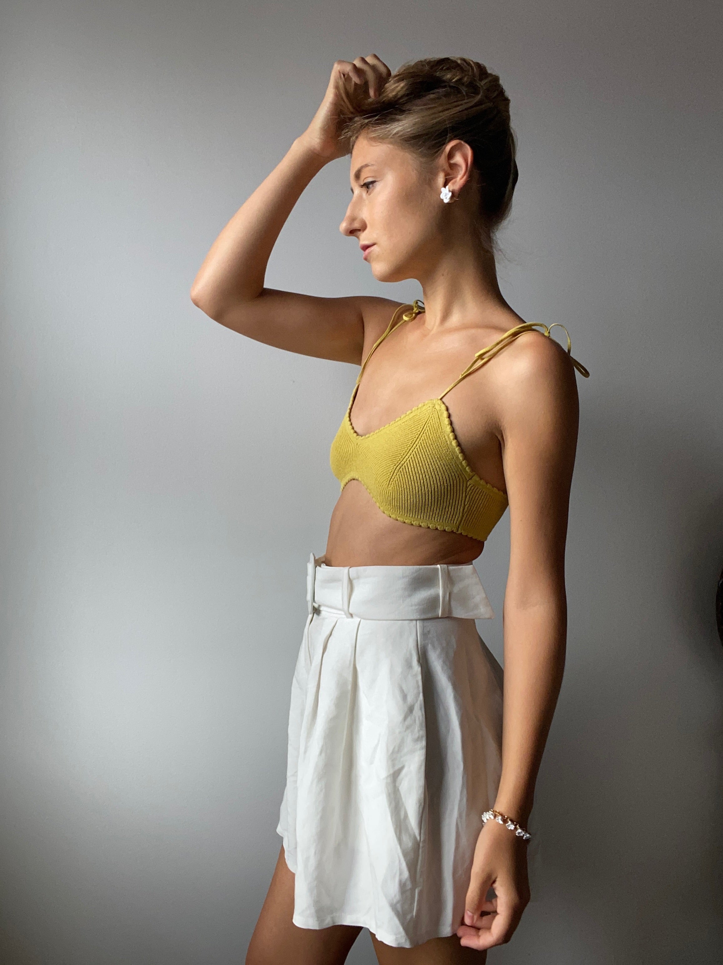 【gem】Nala リネンライクバルーントップス gem様専用】Nala リネンライクバルーントップス